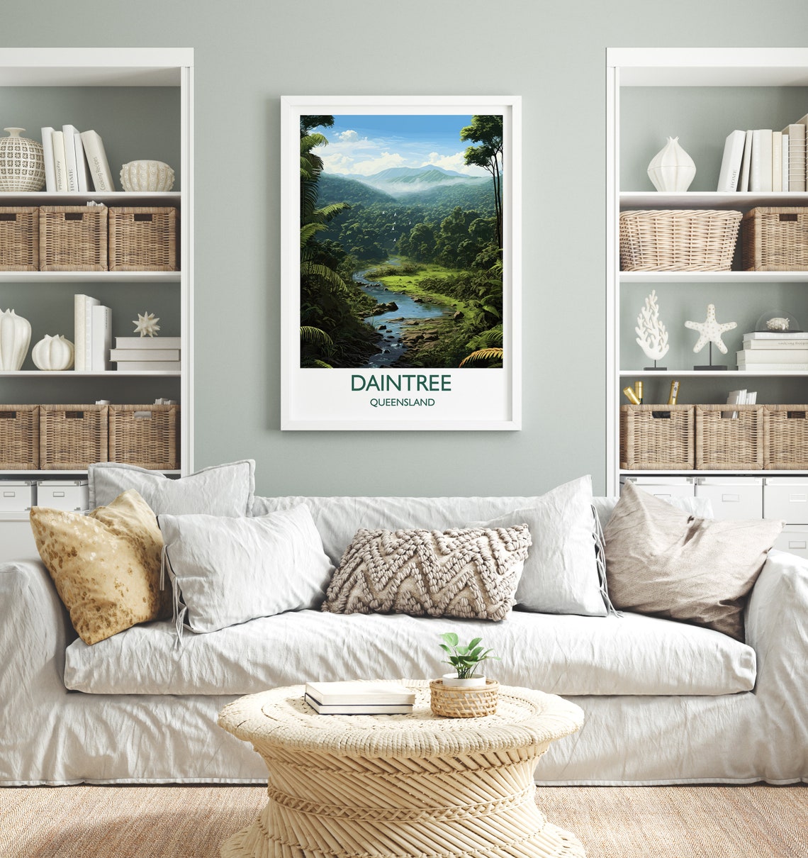 Daintree Queensland Rainforest Stream Lush Valley Nature Travel Poster - Image 4