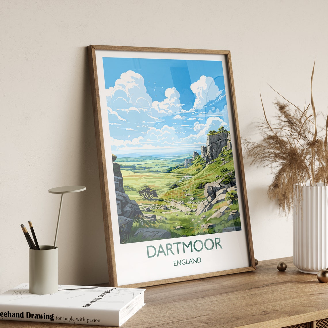 Dartmoor Art Lovers Gift Travel Poster - Image 3