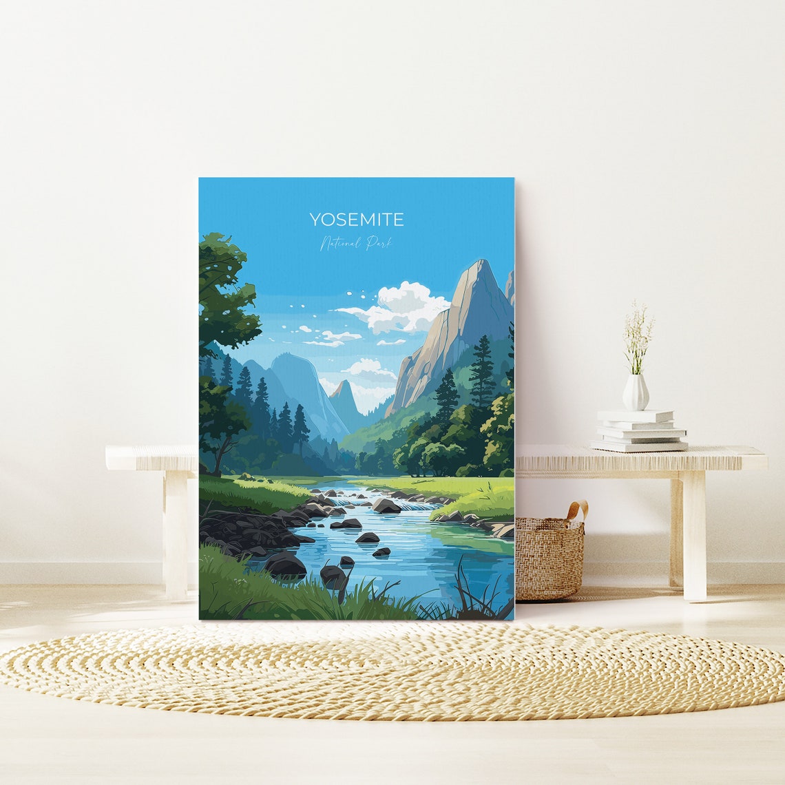 Yosemite Print Travel Poster Of Yosemite National Park Art Yosemite National Park Gift Colorado Usa Travel Gift - Image 3