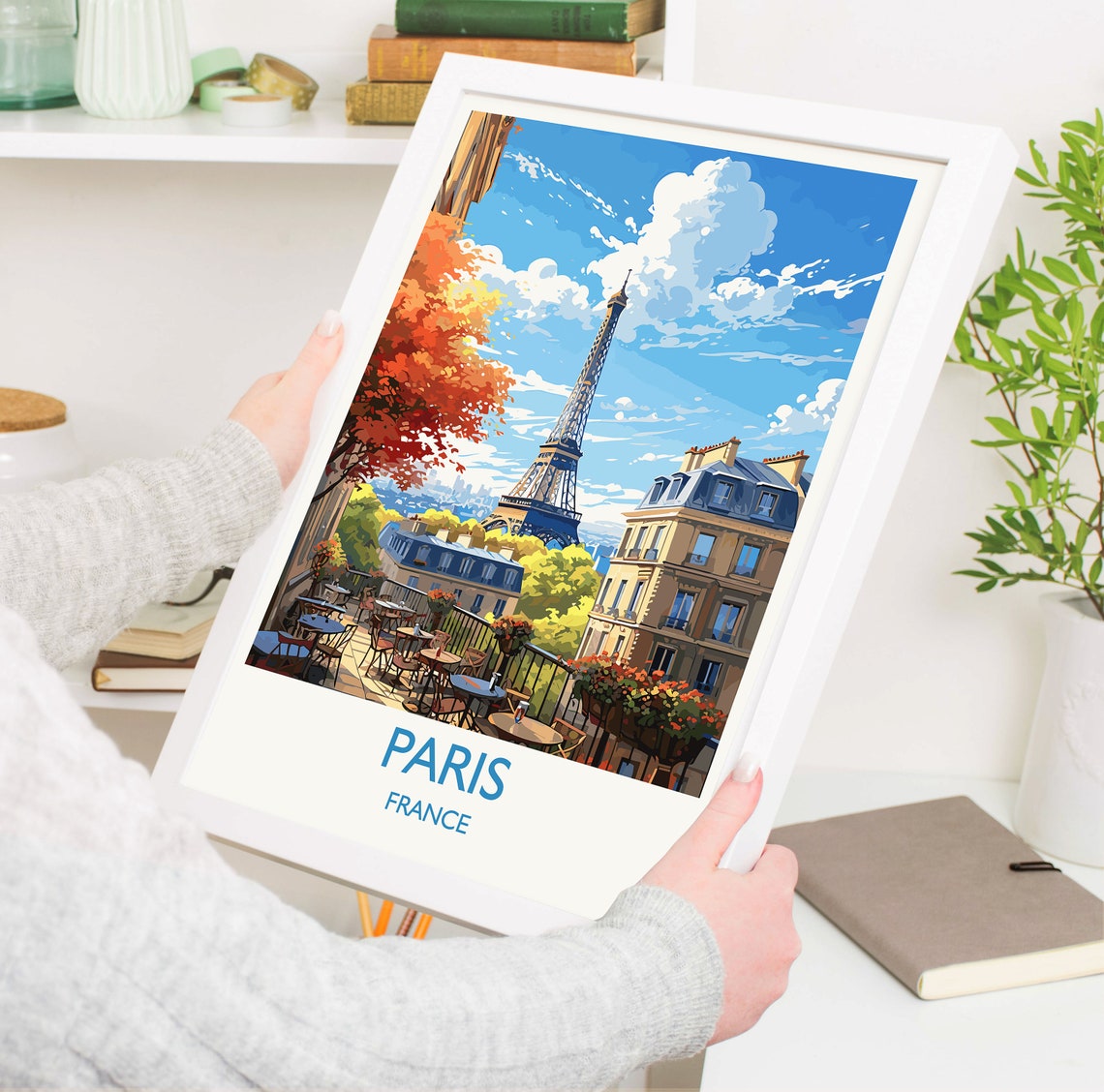 Paris France Travel Gift Poster Print - Image 5