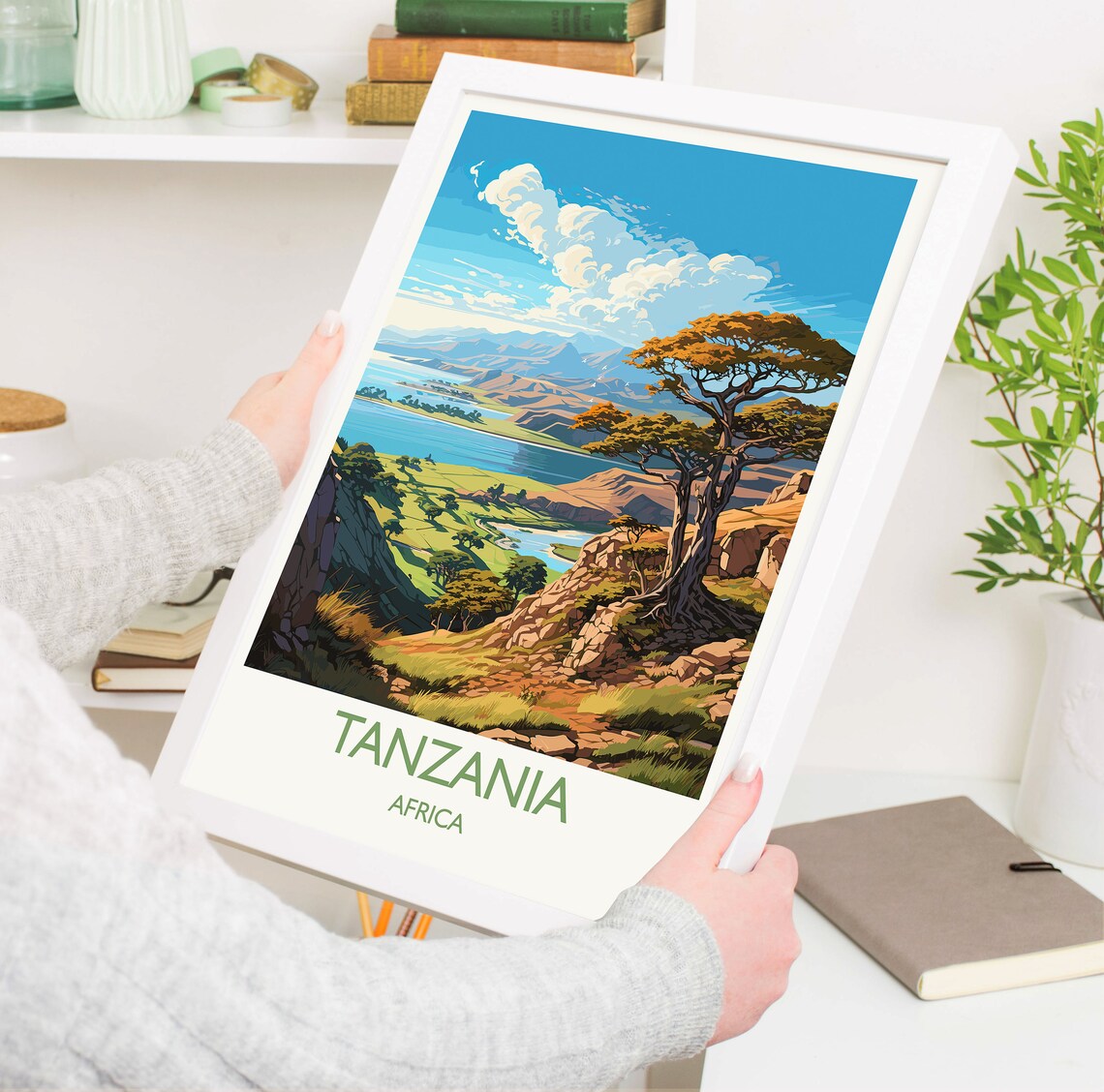 Tanzania Travel Poster, Africa Travel Poster Print - Image 5