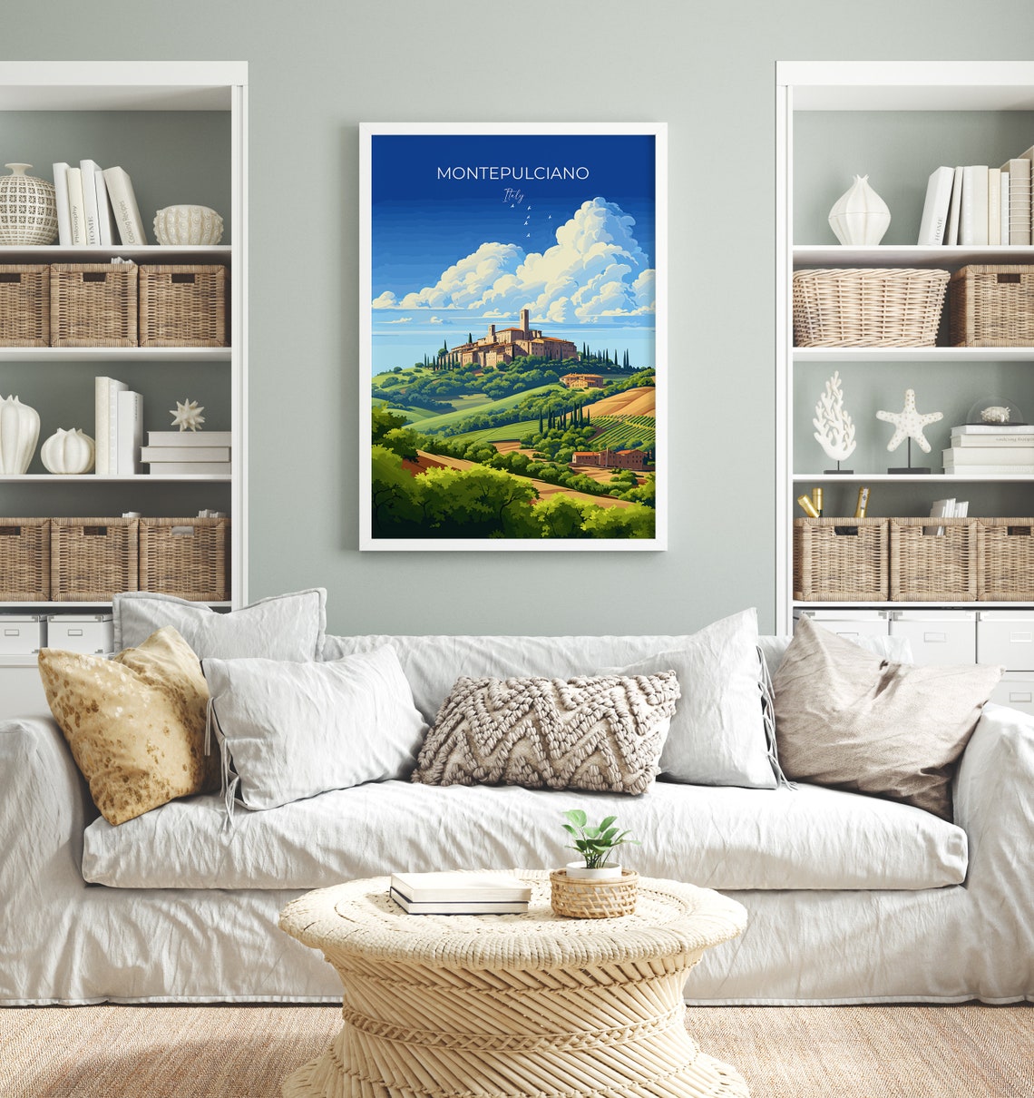 Montepulciano Travel Poster Wall Art Travel Print Of Montepulciano Montepulciano Art Lovers Gift Italy Italy Art Gift - Image 4