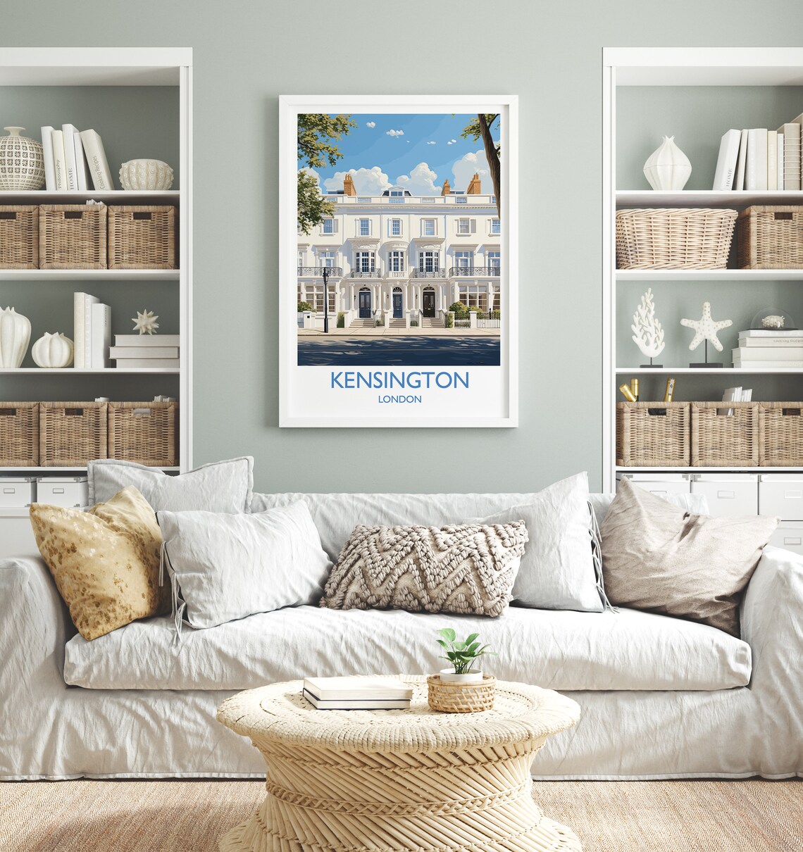 Kensington Travel Poster, London Wall Art Print - Image 4