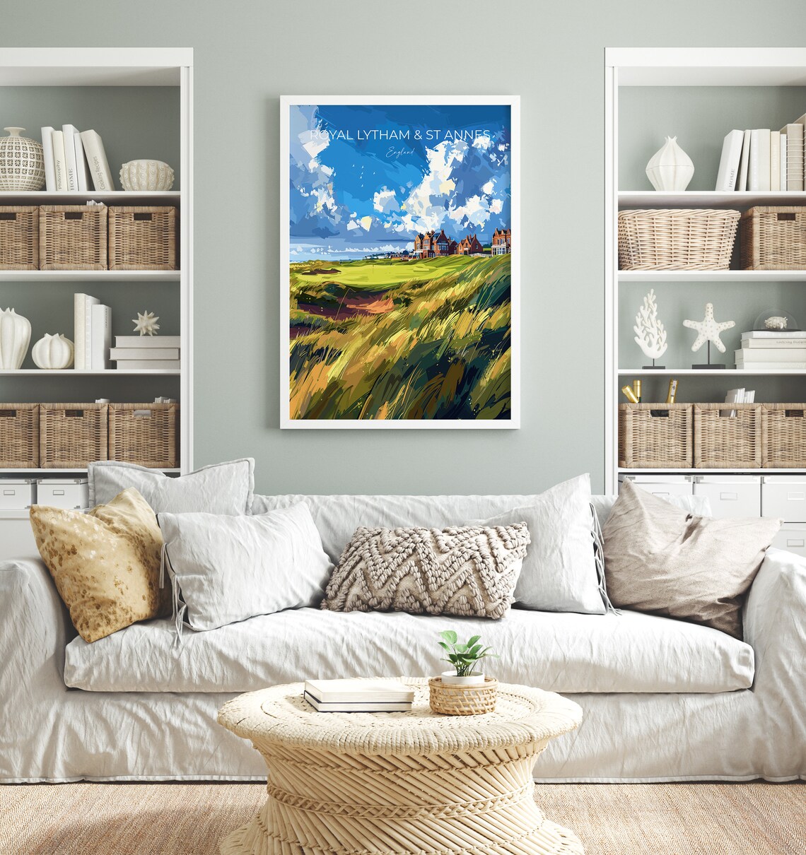 Royal Lytham & St Annes England Clubhouse Links Vintage Poster - Image 4