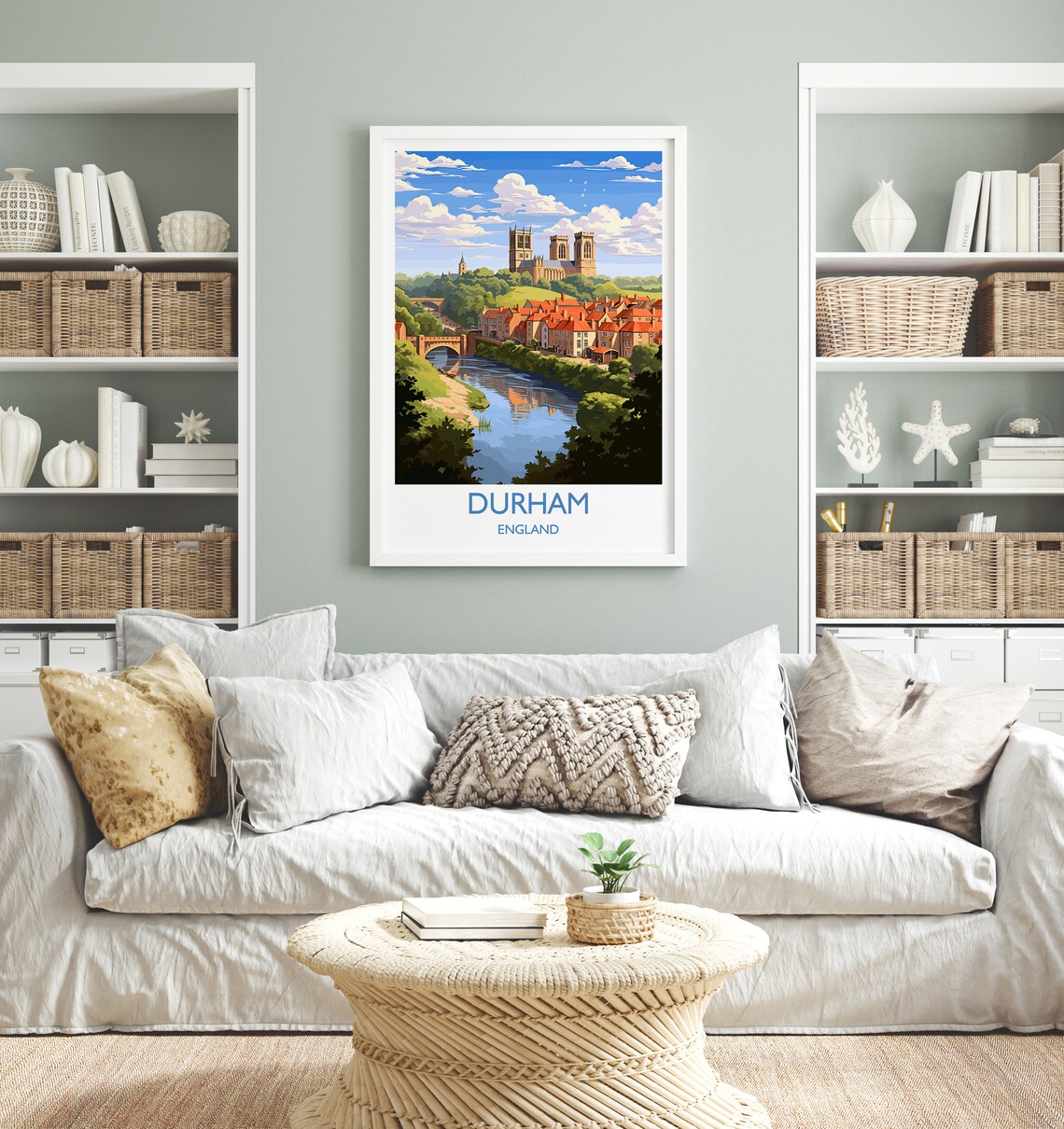 Durham Travel Poster, Durham County England - Image 4