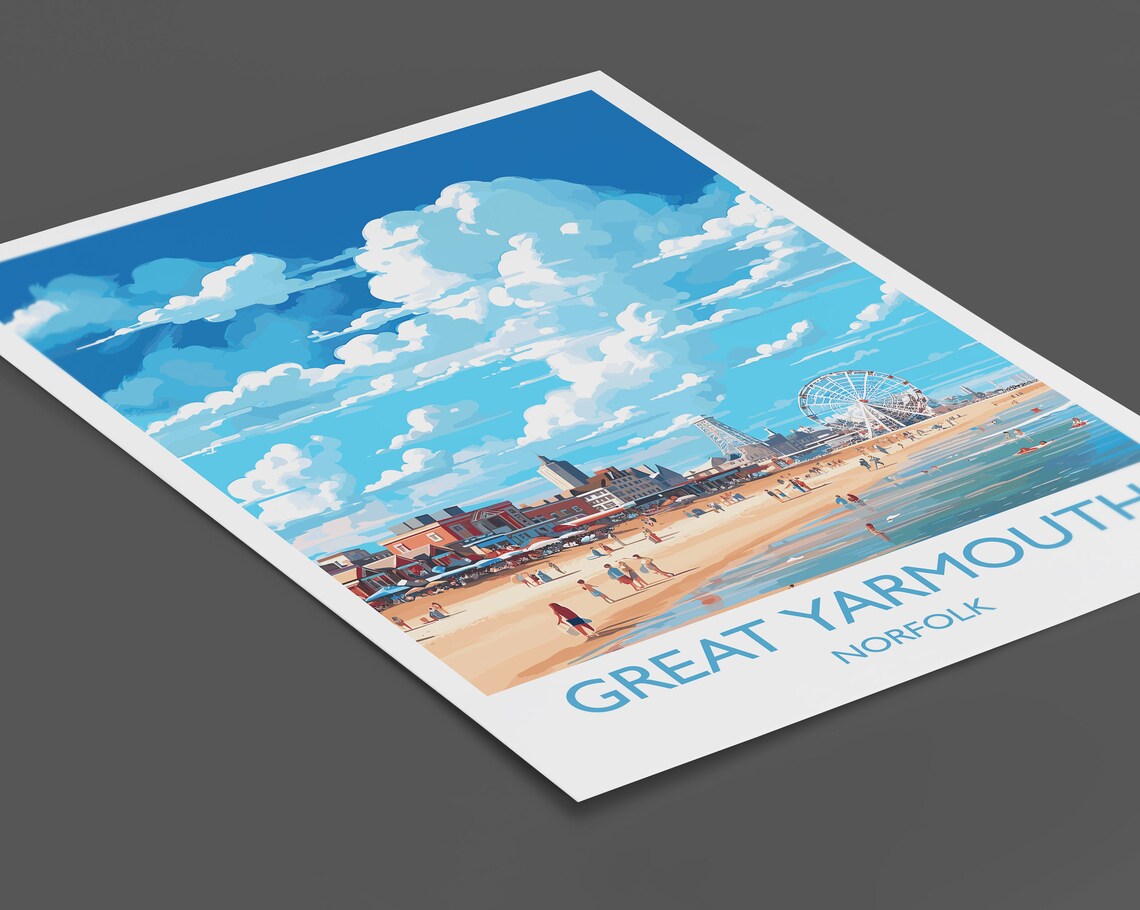 Great Yarmouth Travel Poster, Norfolk England - Image 2