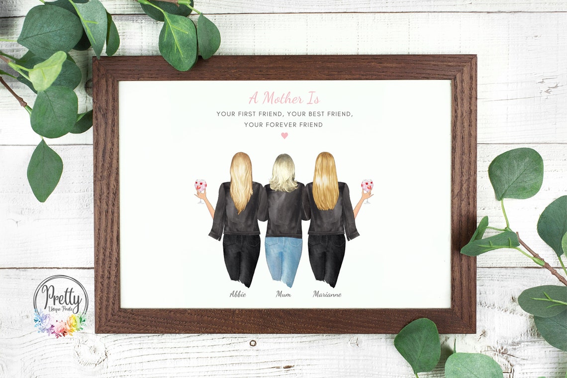 A Mother Is Your First Best Forever Friend Three Women Poster