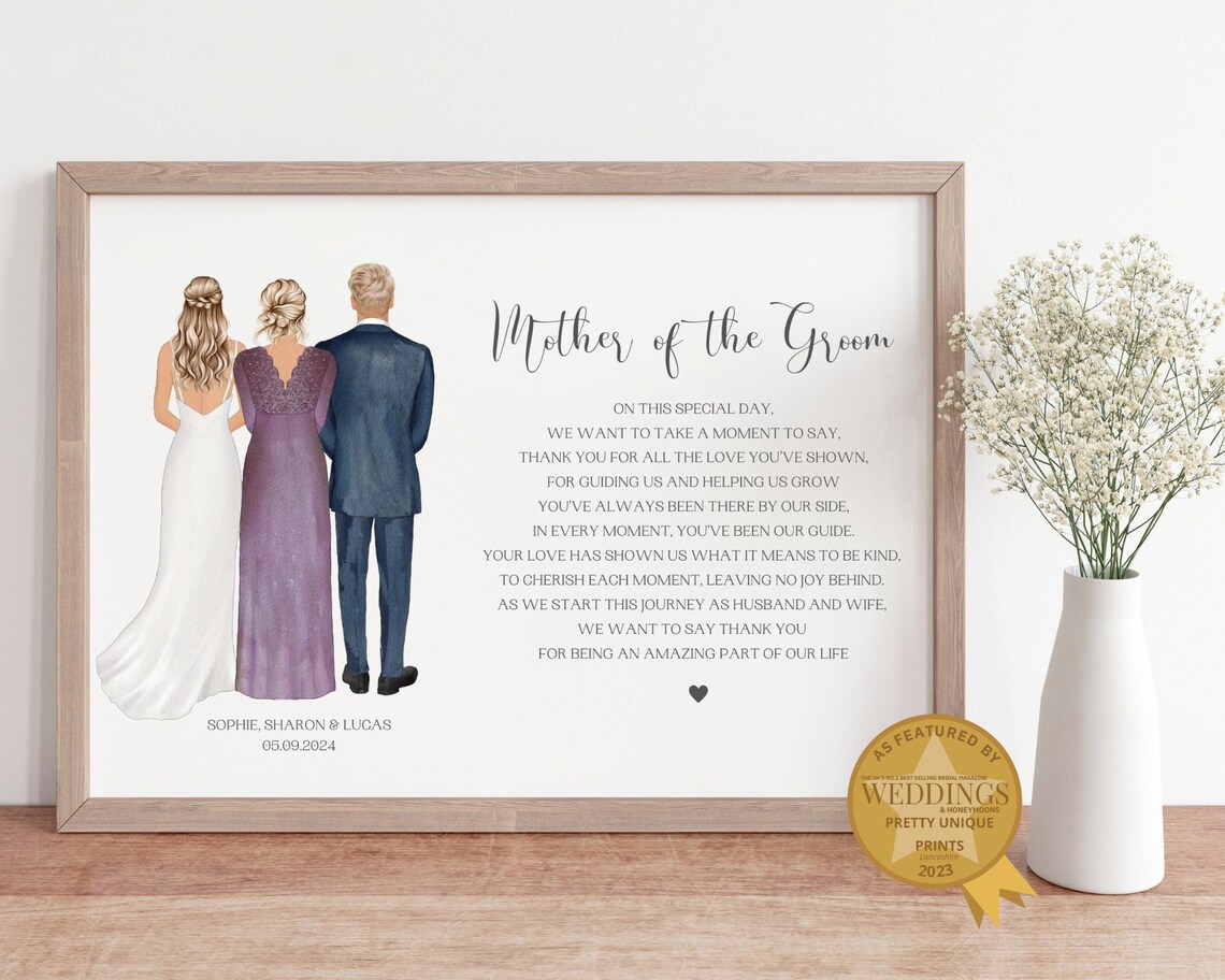 Mother Of The Groom Personalized Wedding Print