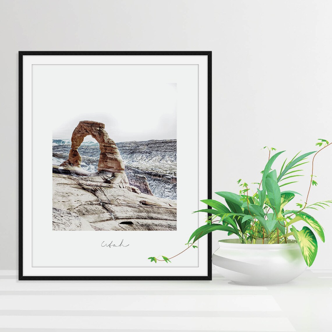 Utah Delicate Arch Red Rock Desert National Park Photography Poster