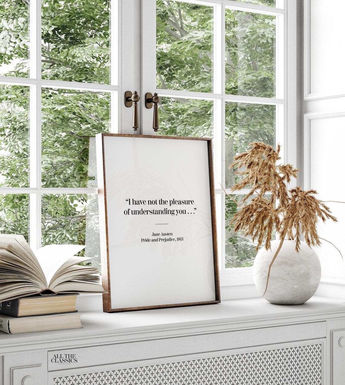 Jane Austen Quote I Have Not The Pleasure Of Understanding You Poster - Image 2