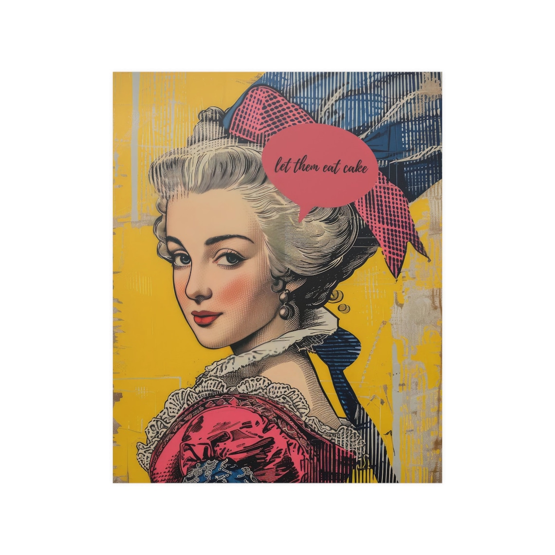 Marie Antoinette Pop Art Poster, Let Them Eat Cake - Image 5