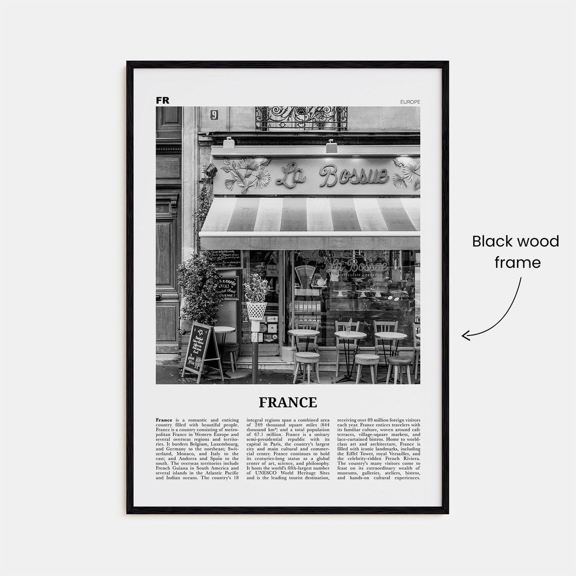 France Print Black And White No 2 France Wall Art France Poster France Photo France Wall Decor Rpublique Franaise French Paris - Image 3