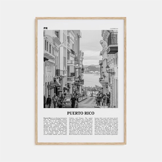 Puerto Rico Black And White No 2, San Juan Poster