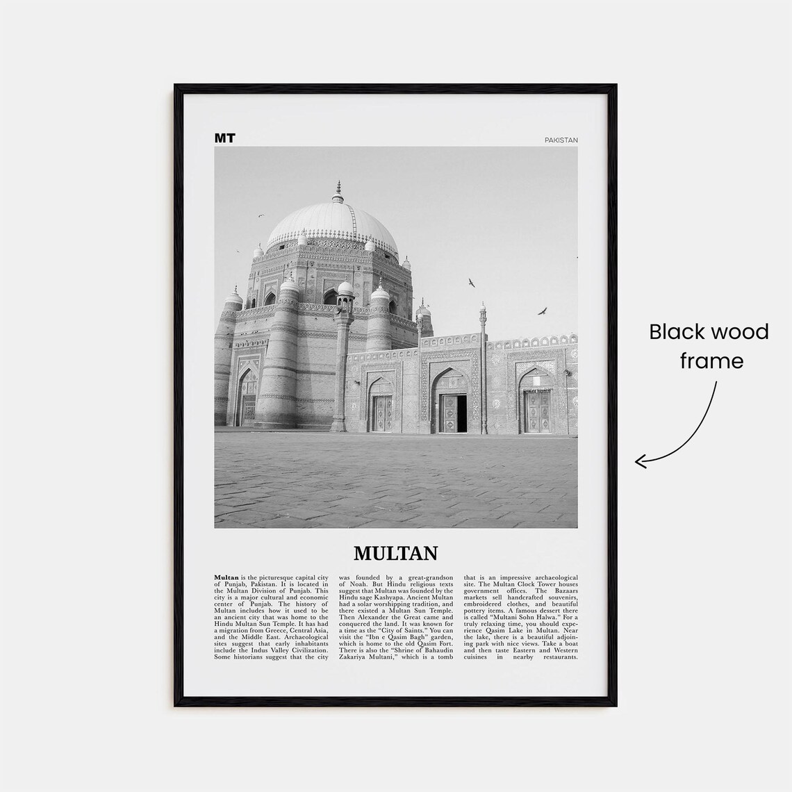 Multan Print - Black And White - Image 3