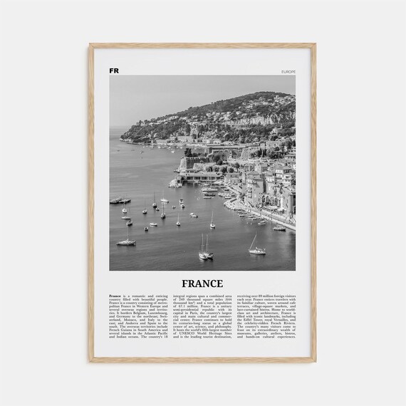 France Black and White No. 3, French Paris Poster