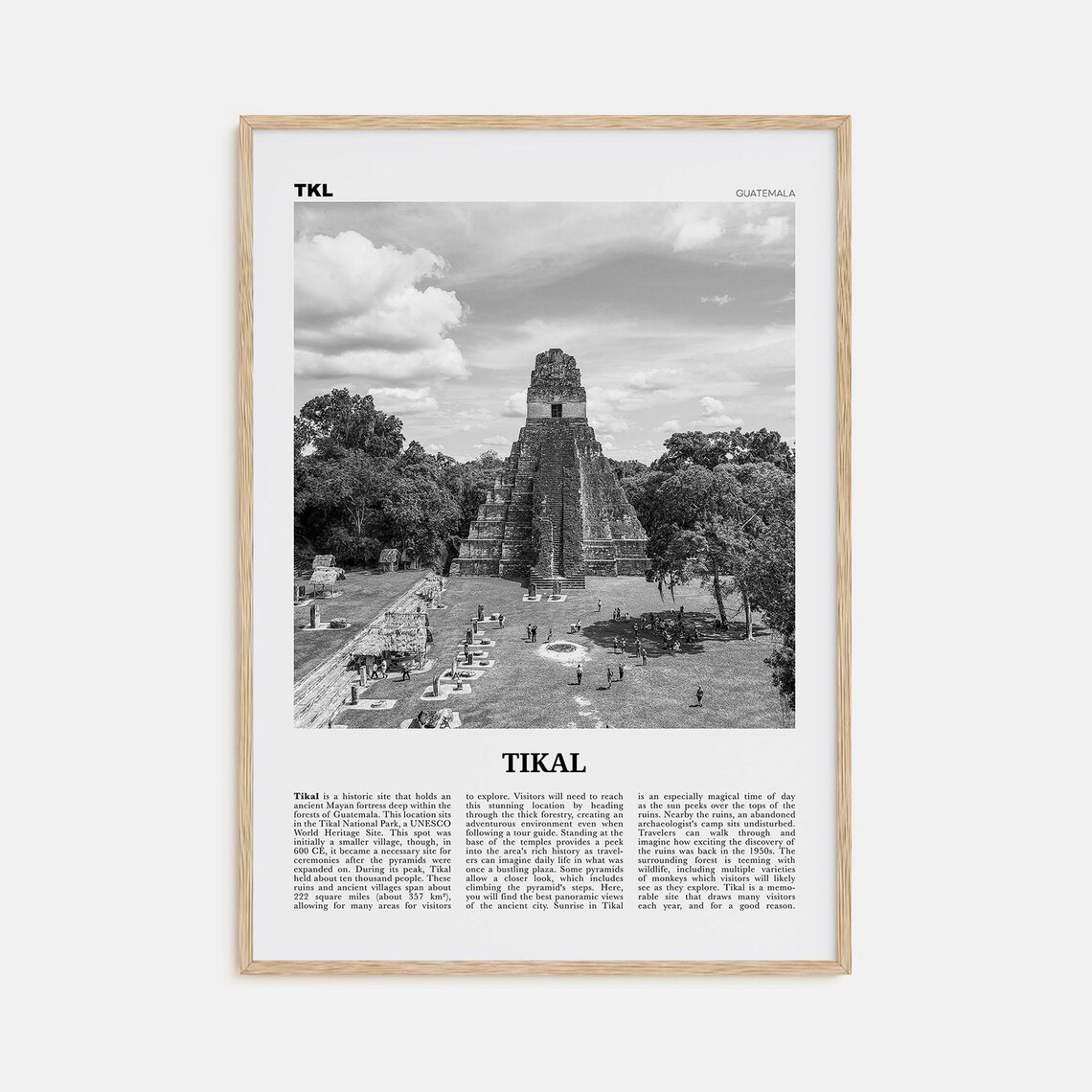 Tikal, Guatemala Travel Poster
