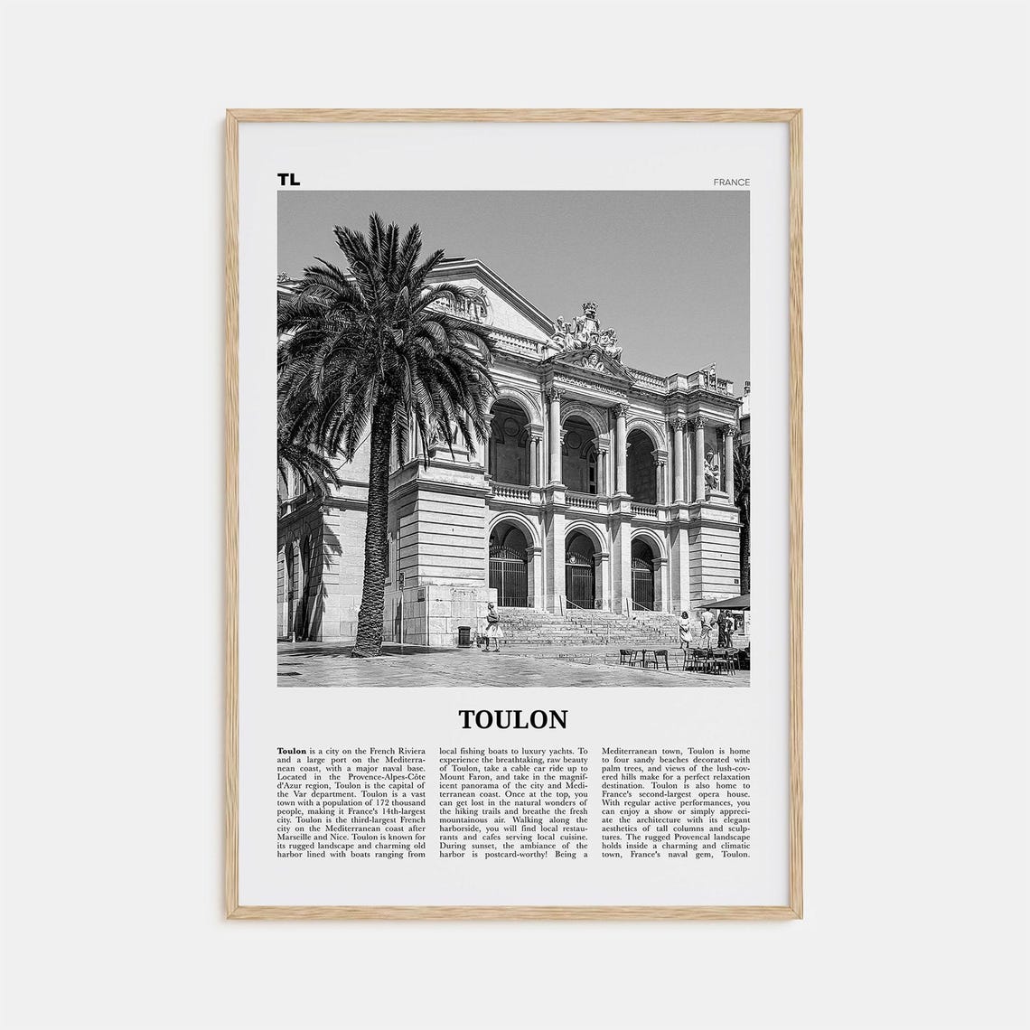 Toulon Print Black And White Toulon Wall Art Toulon Poster Toulon Photo Toulon Wall Dcor France Tolon Alpes Cte Dazur
