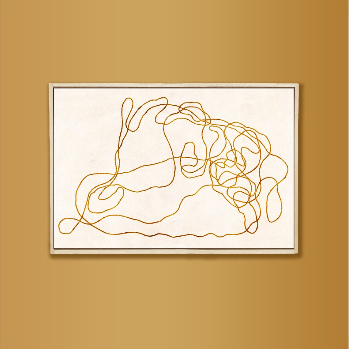 Abstract Line Art, Minimal Japandi Art Print - Image 2