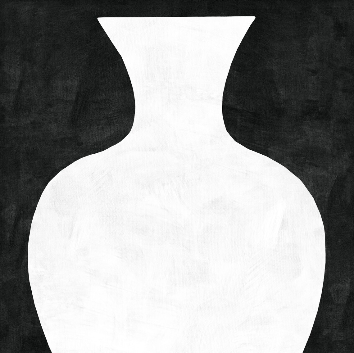 Black And White Vase Print, Scandinavian Poster - Image 3