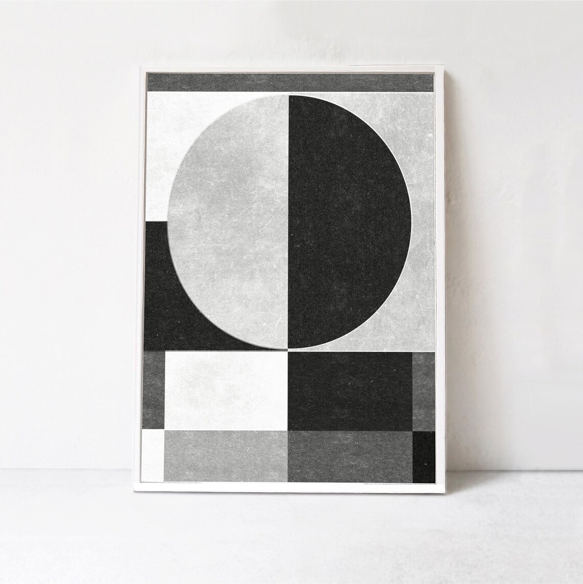 Geometric Mid Modern Poster Print, Contemporary Decor