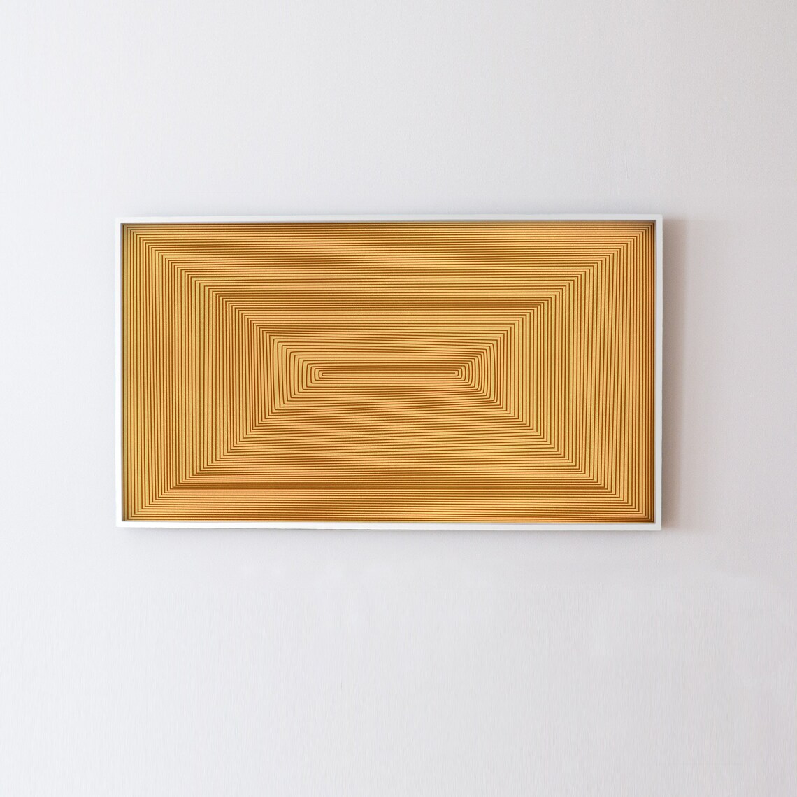 Yellow Abstract Frame TV Art, Geometric Poster