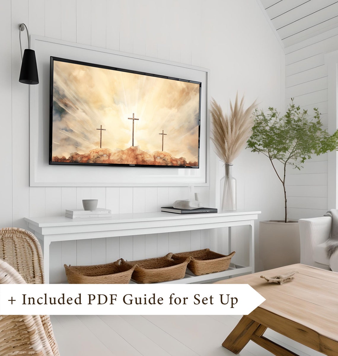 Christian Calvary Tv Art Jesus Tv Art Easter Frame Tv Art Christian Tv Art Christian Decor Easter Tv Art Religious Tv Art Tv 645 - Image 8