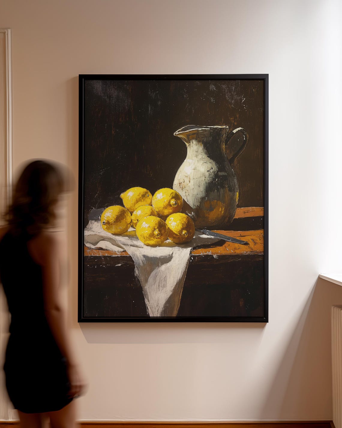 Lemon Still Life Art Print Rustic Fruit Kitchen Decor Classic Citrus Table Wall - Image 5