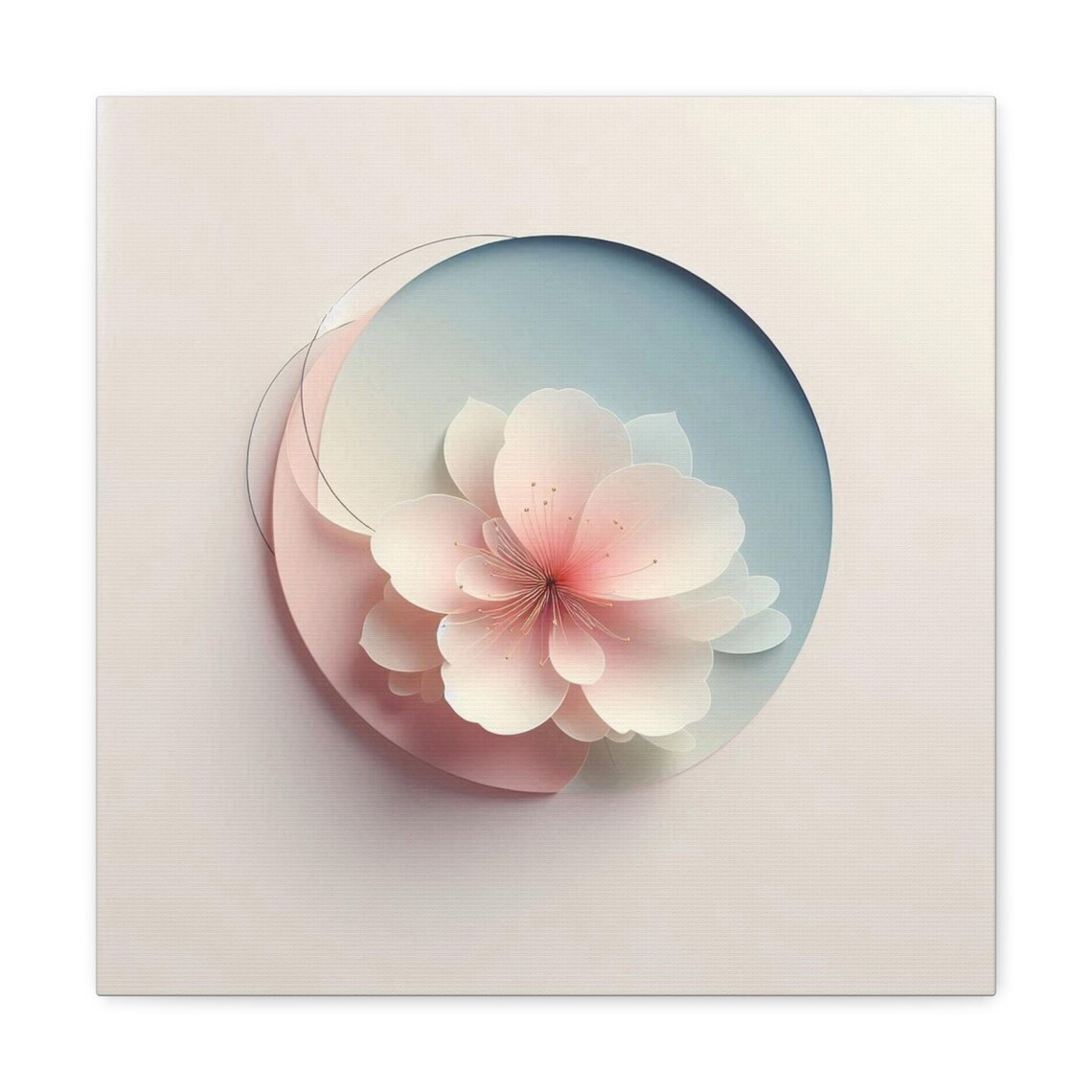 Floral Serenity, Elegant Flower Painting Gift for Her - Image 2