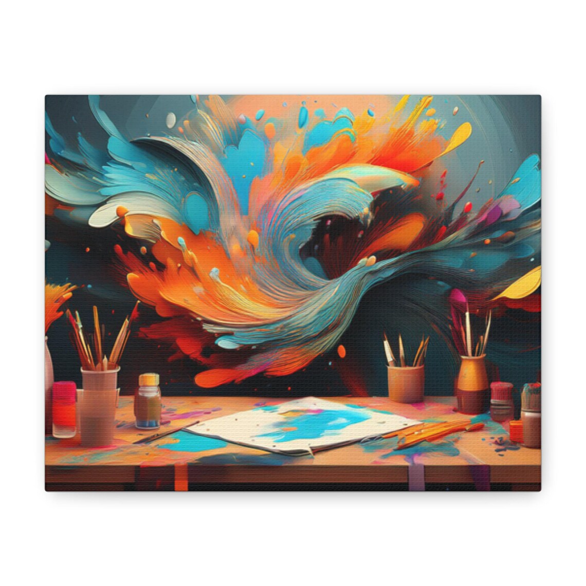 Vibrant Abstract Art, Inspirational Decor