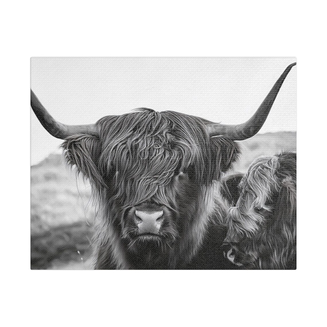 Highland Cow Art Print, Rustic Farmhouse Decor - Image 3
