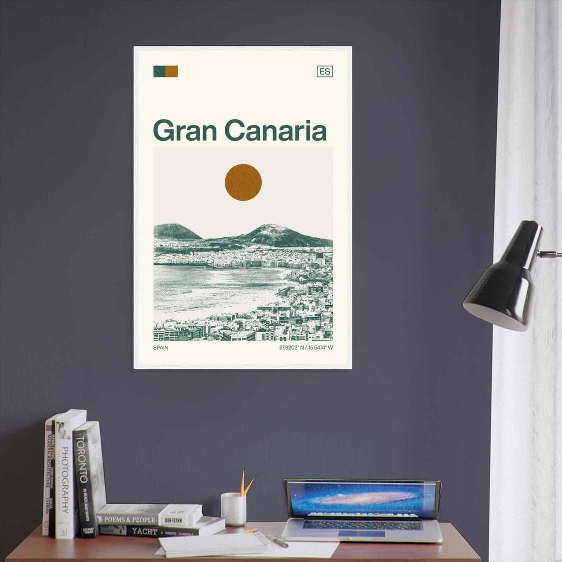 Gran Canaria Spain Island Coast City Minimalist Travel Art Poster - Image 3