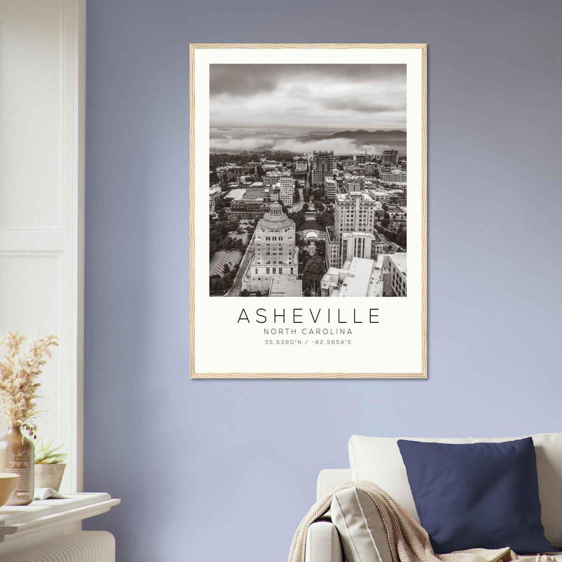 Asheville North Carolina Photo Travel Poster Asheville Travel Print Minimalist Travel Print Ds1 - Image 2