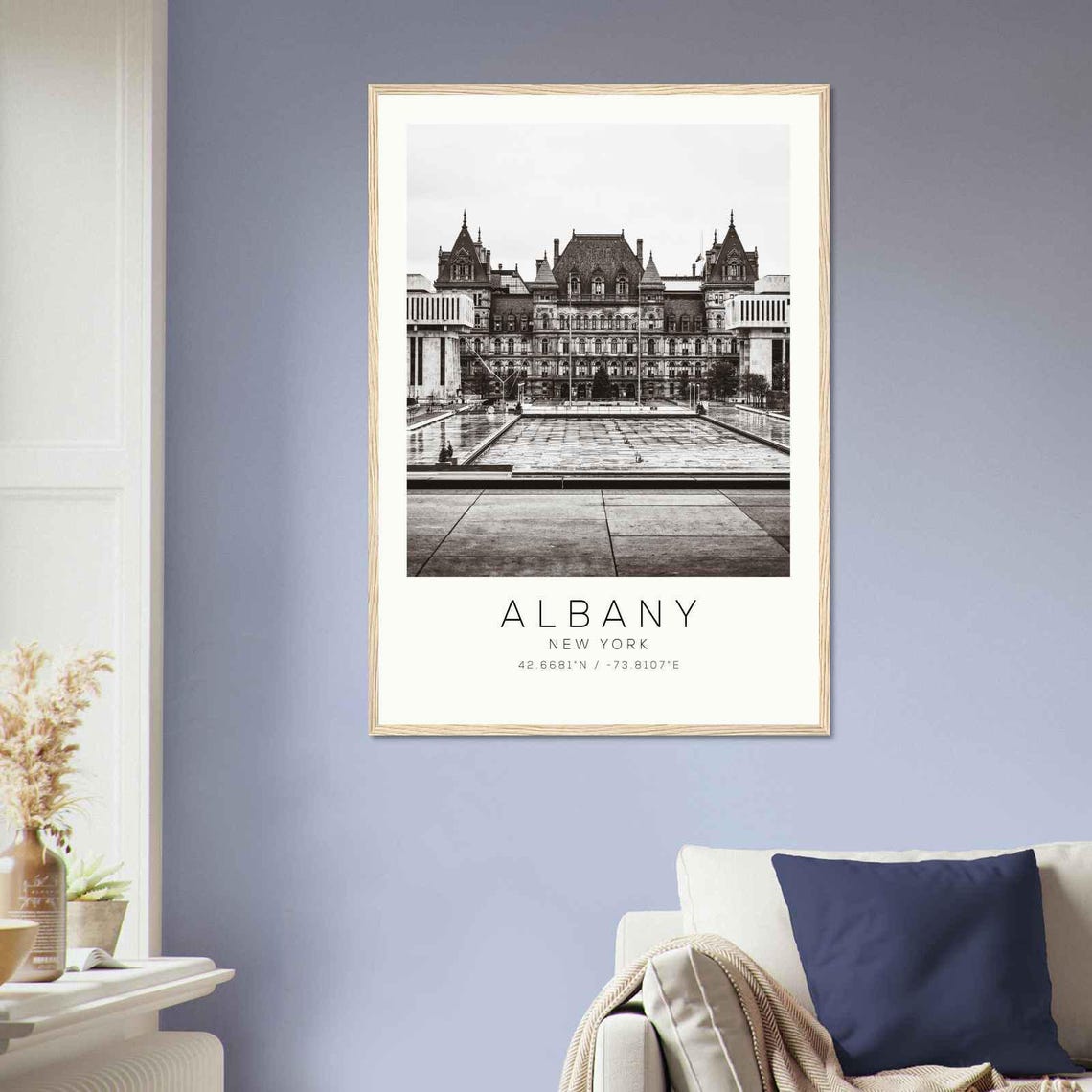 Albany New York Historic Capitol Building Plaza Photo Poster - Image 2