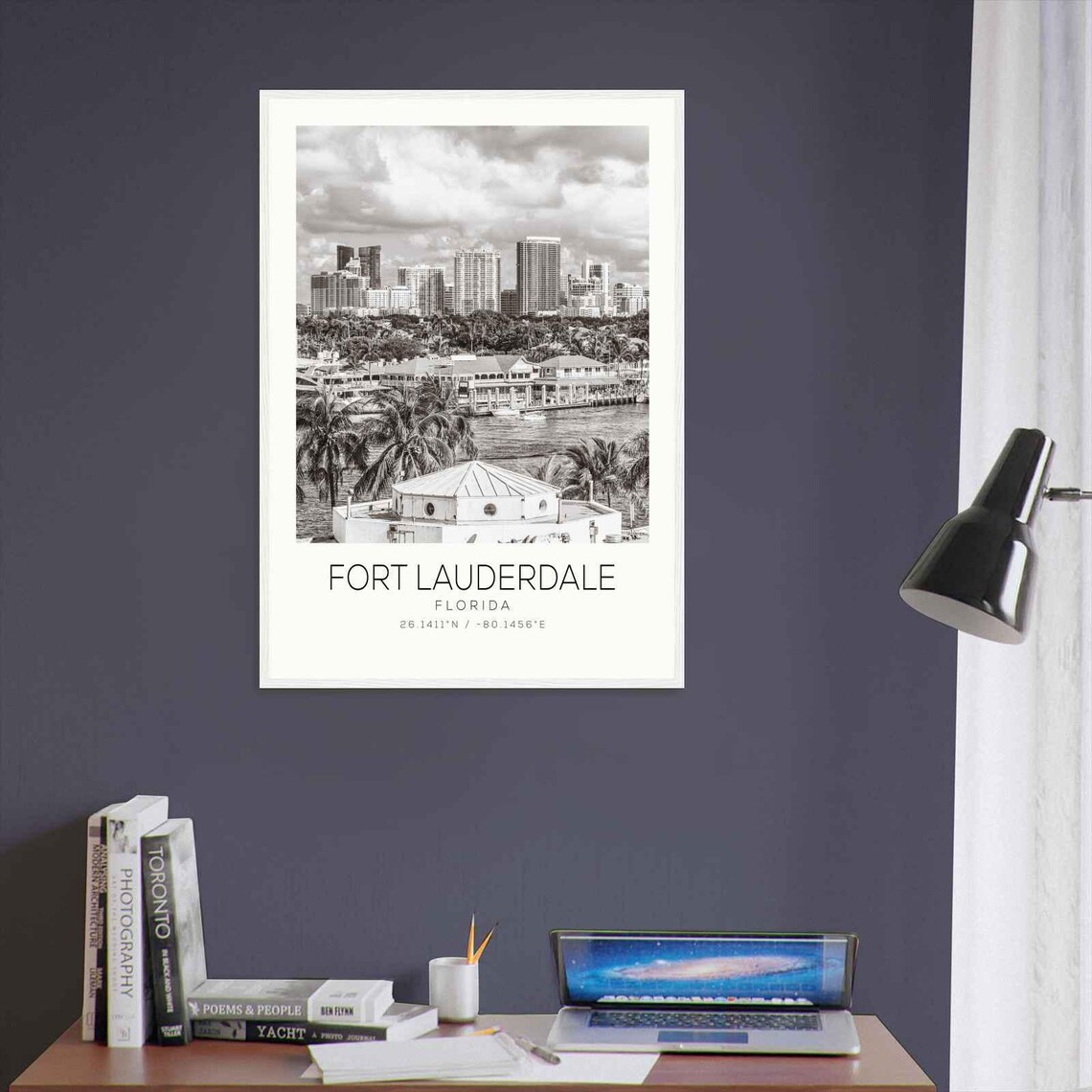 Fort Lauderdale Florida Photo Travel Poster Fort Lauderdale Travel Print Minimalist Travel Print Ds3 - Image 3