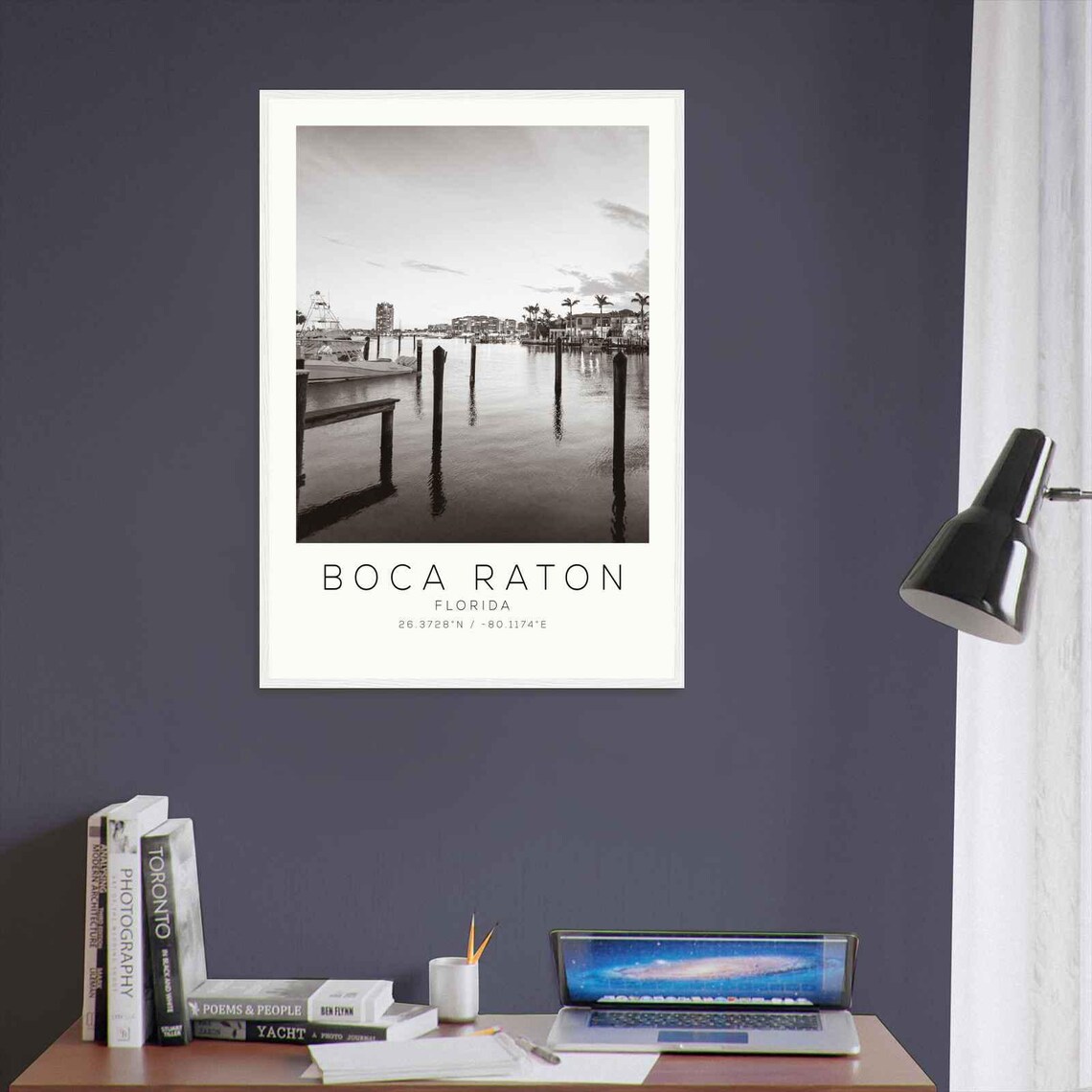 Boca Raton Florida Minimalist Travel Poster - Image 3