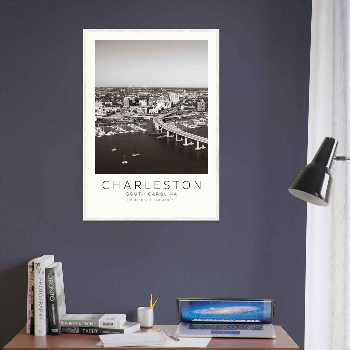 Charleston South Carolina Ds2 Photo Travel Poster Charleston South Carolina Travel Print Minimalist Travel Print - Image 3