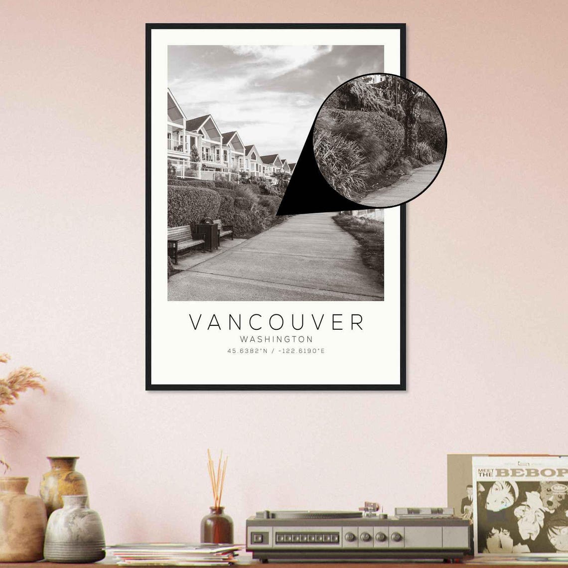 Vancouver Washington Waterfront Promenade Homes Photo Travel Poster - Image 4