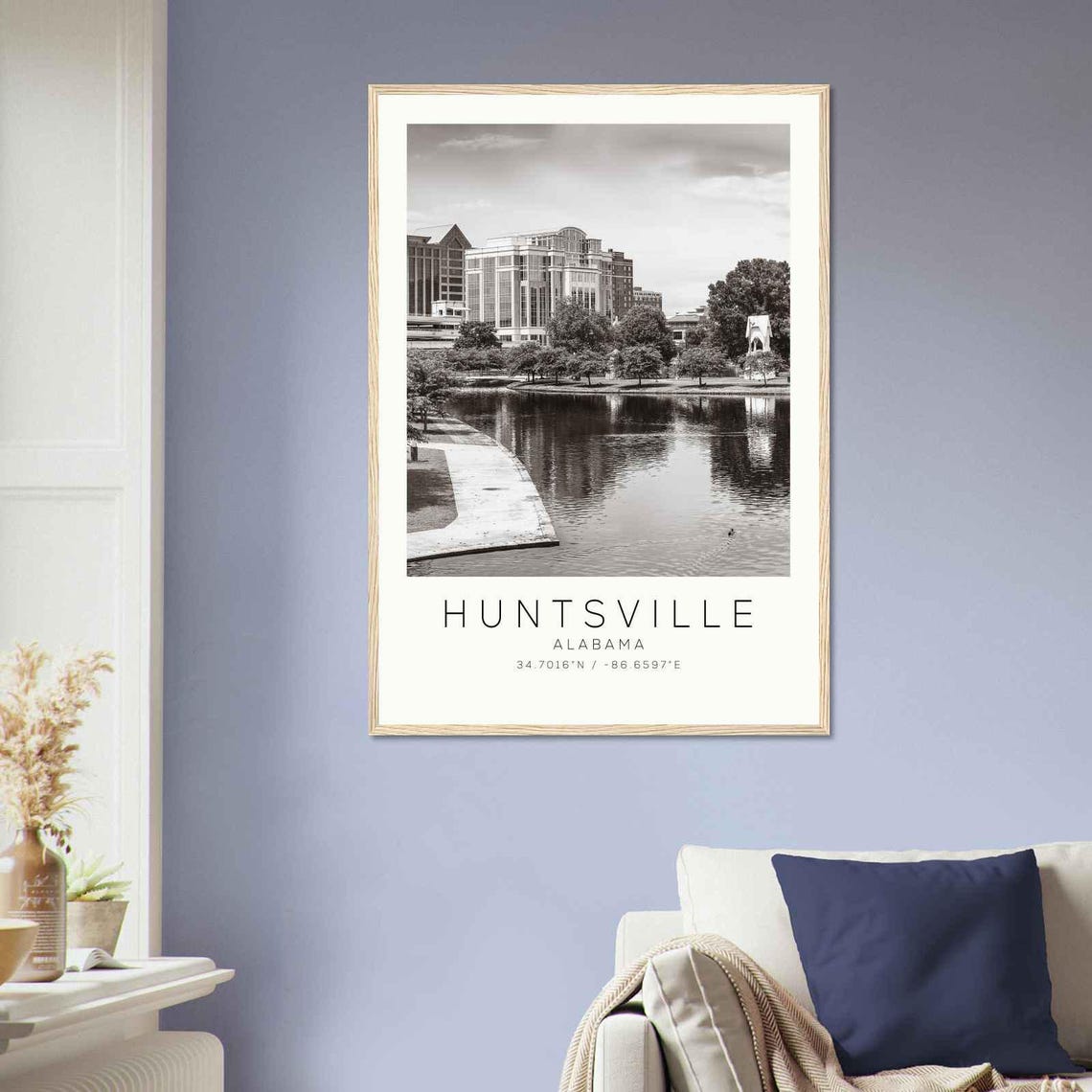 Huntsville Alabama Photo Travel Poster Huntsville Travel Print Minimalist Travel Print Ds1 - Image 2
