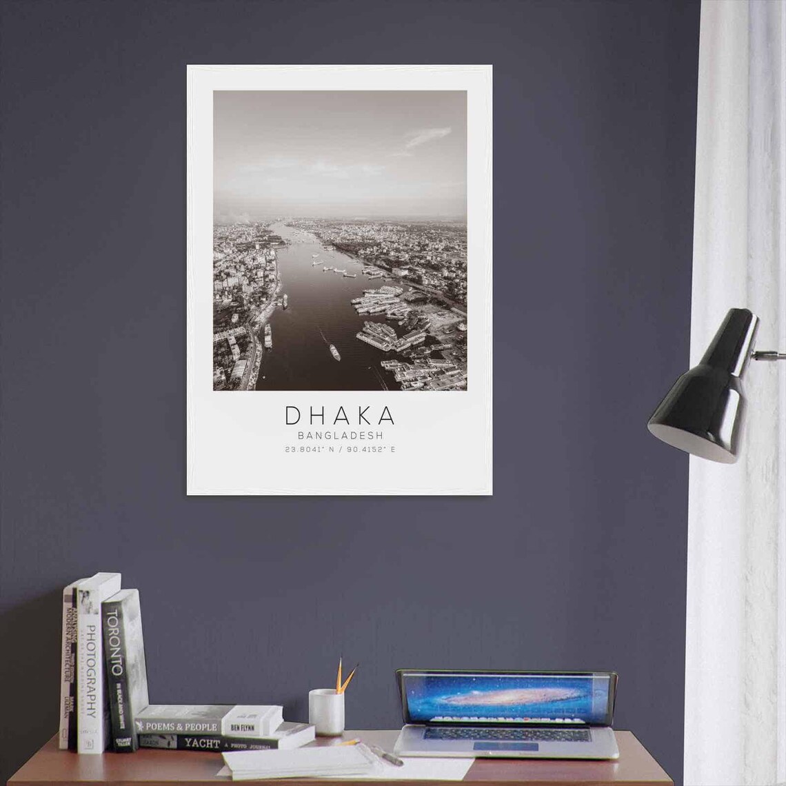 Dhaka Bangladesh Travel Photo Poster Bw Dhaka Travel Print Minimalist Travel Poster Print - Image 3