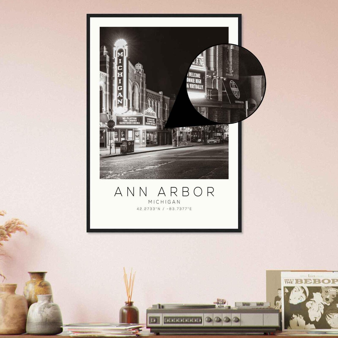Ann Arbor, Michigan Minimalist Travel Poster - Image 4