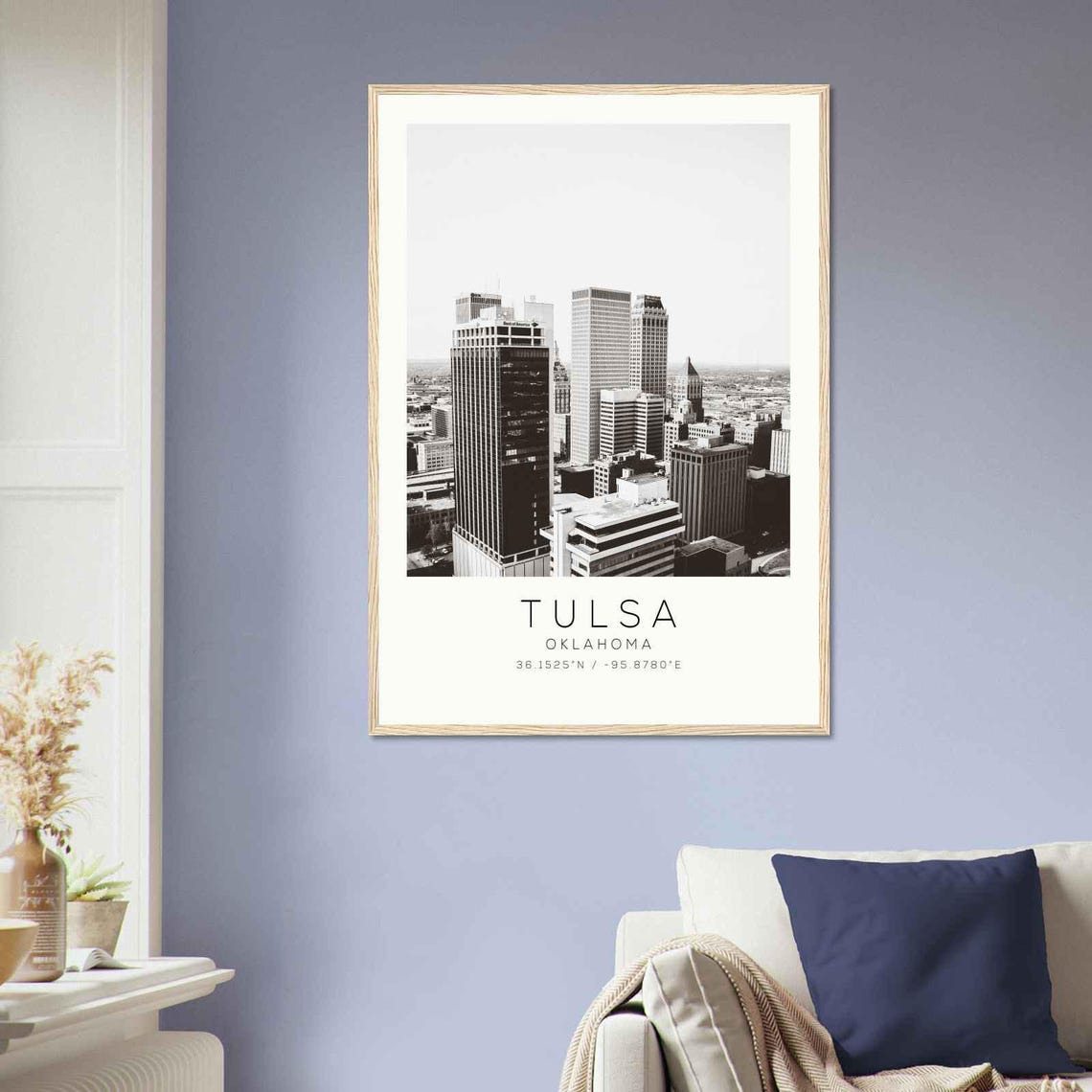 Tulsa Oklahoma Downtown Tower Skyline Minimalist Photo Poster - Image 2