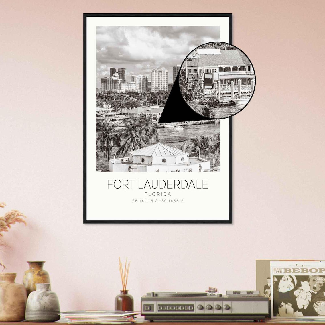 Fort Lauderdale Florida Photo Travel Poster Fort Lauderdale Travel Print Minimalist Travel Print Ds3 - Image 4