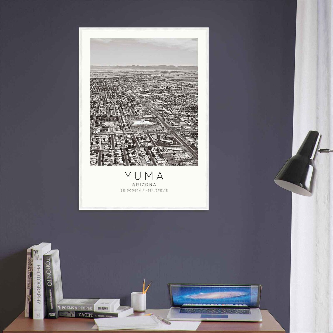Yuma Arizona Desert City Aerial Grid Panorama Photo Travel Poster - Image 3