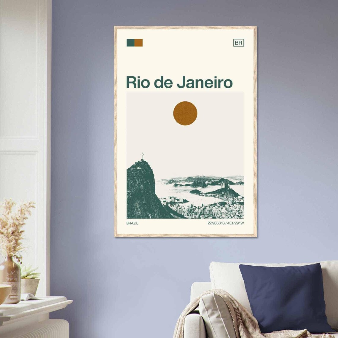 Rio De Janeiro Brazil Minimalist Travel Poster - Image 2