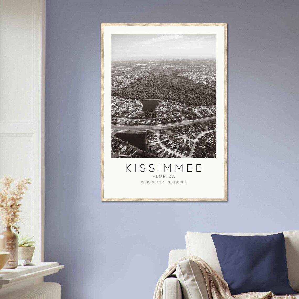 Kissimmee Florida Photo Travel Poster Kissimmee Travel Print Minimalist Travel Print Ds1 - Image 2