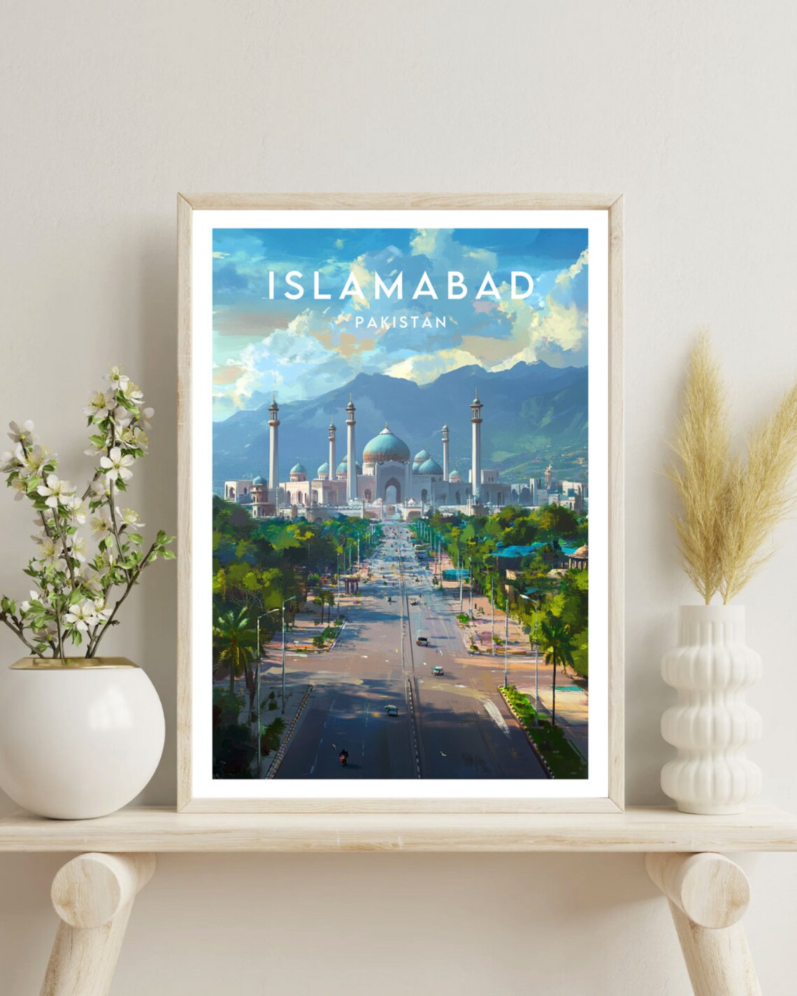 Islamabad Travel Poster, Pakistan Travel Wall Art - Image 4