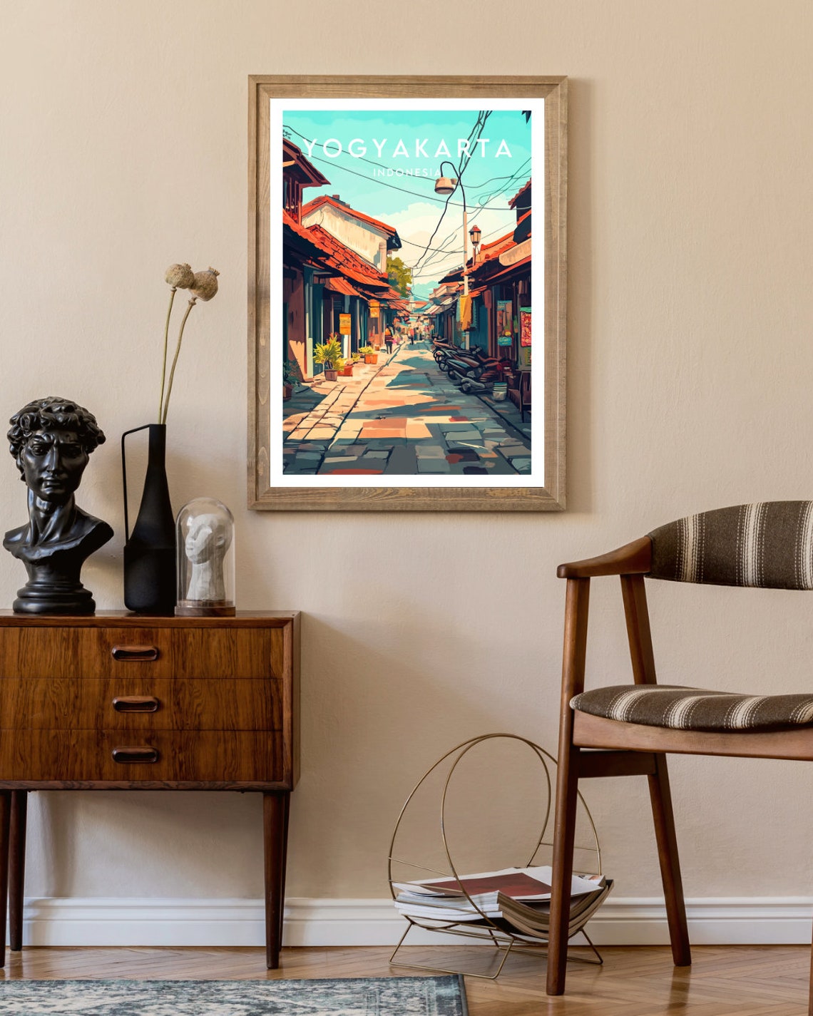 Yogyakarta Travel Print Indonesia Yogyakarta Poster Indonesia Poster Travel Wall Art Indonesia Print Yogyakarta Wall Art Indonesia - Image 2