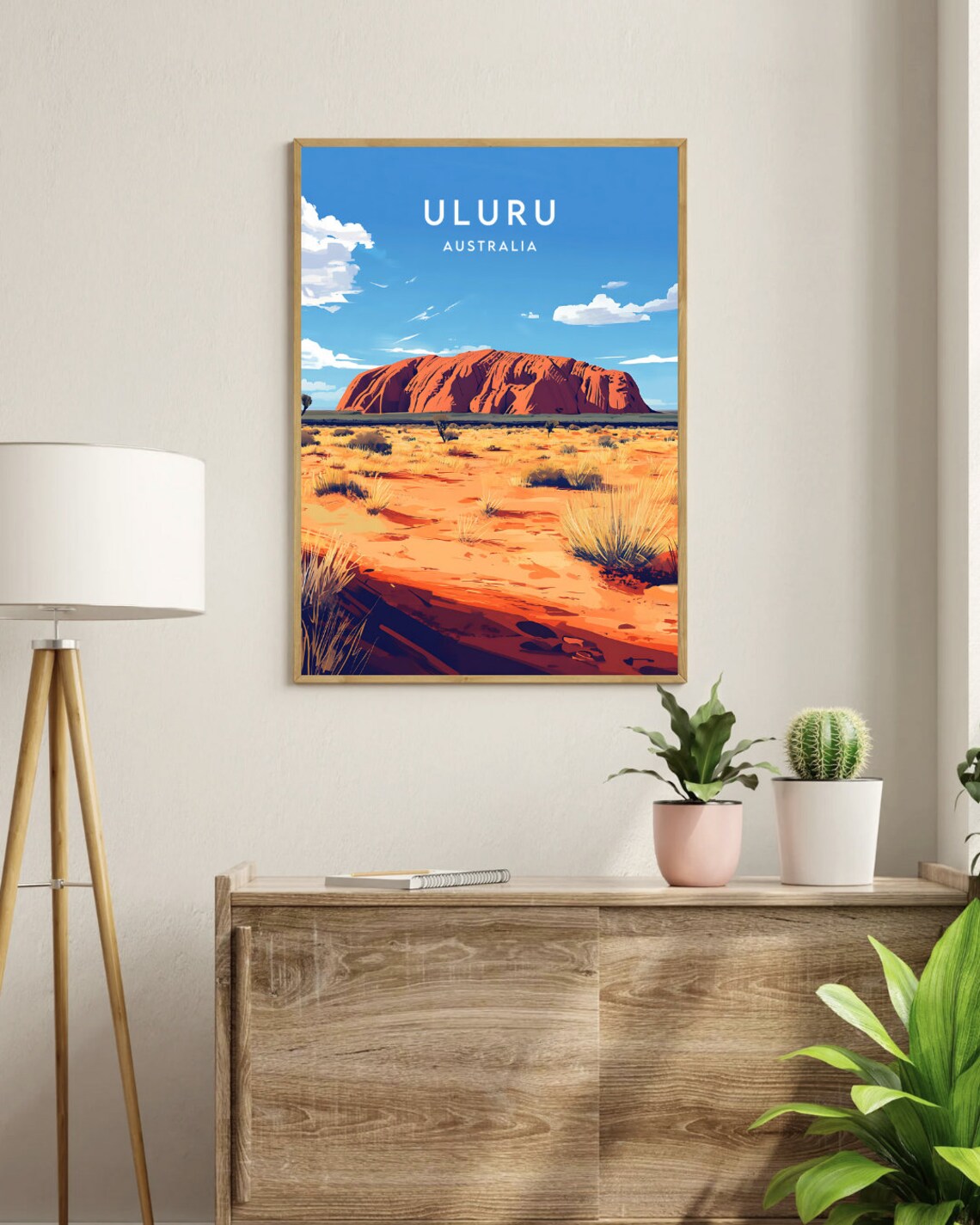 Uluru Travel Poster, Australia and Ayers Rock - Image 3