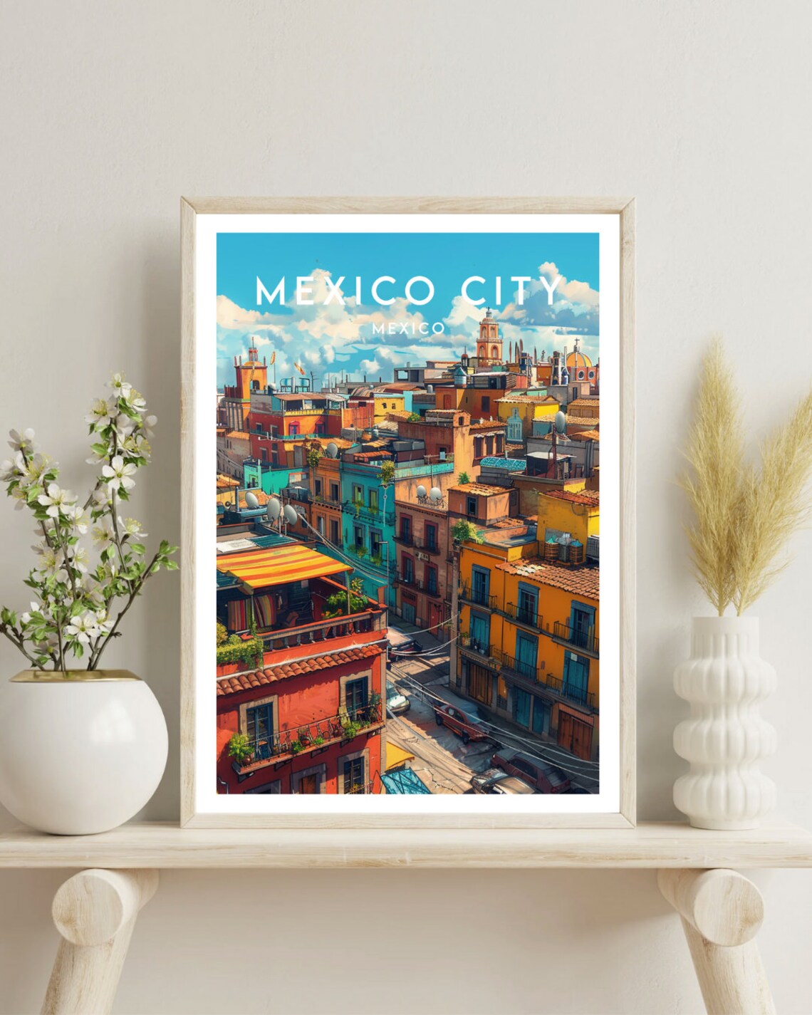 Mexico City Travel Poster, Mexico City Wall Art Print - Image 4