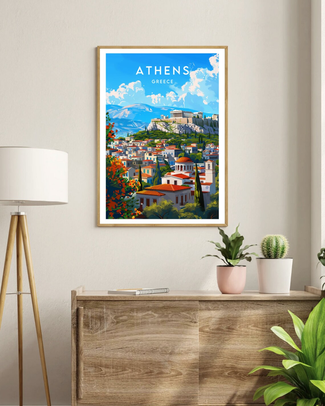 Athens Travel Poster, Greece Europe Wall Art - Image 3